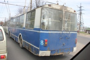 This bus has seen better days!